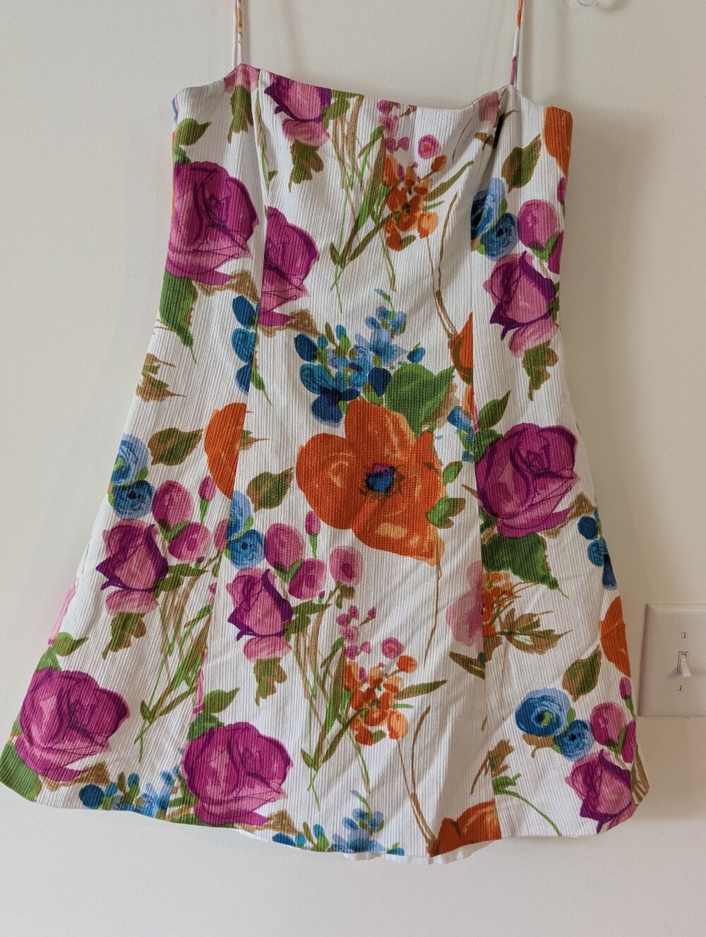 Ralph Lauren Pink, Green & White Floral Cotton Dress